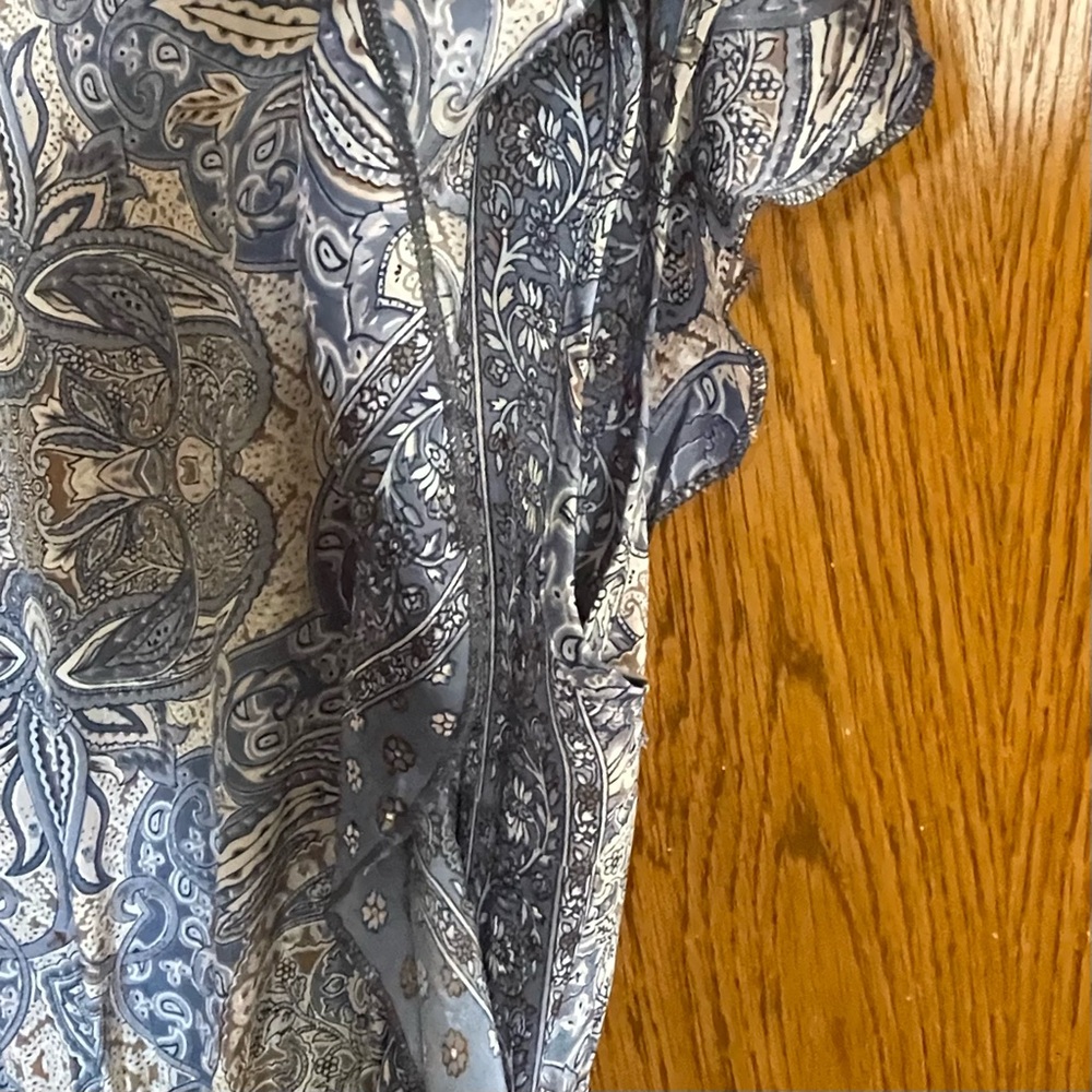 Boho Karma Highway Flutter Sleeve Side Split Maxi - Picture 5 of 9